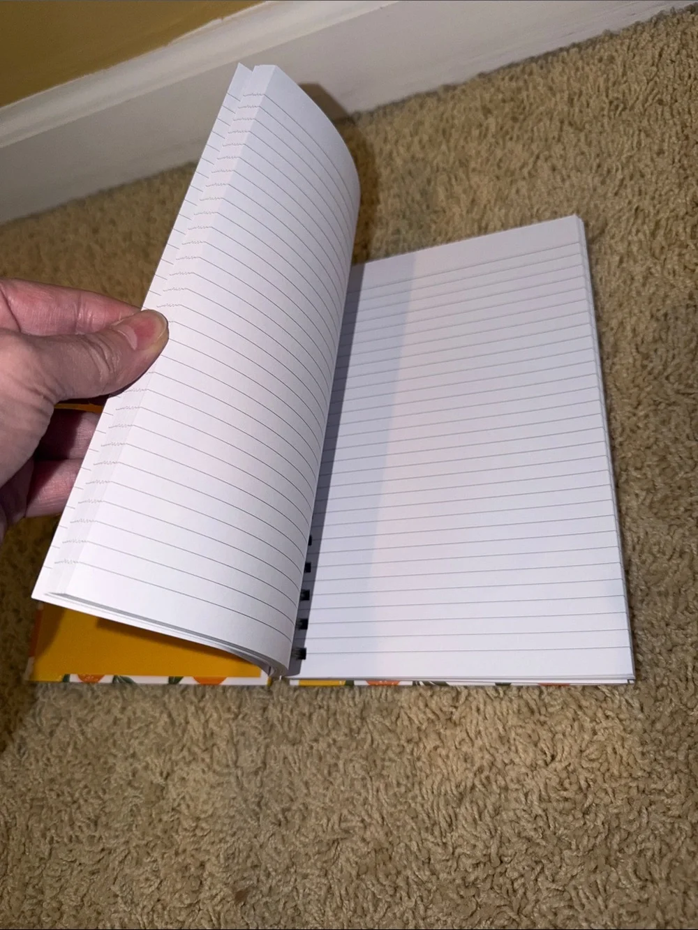 Elum Citrus Notes Spiral Journal — Orange & Yellow